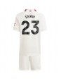 Manchester United Luke Shaw #23 Alternativní dres pro děti 2023-24 Krátký Rukáv (+ trenýrky)